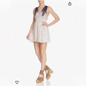 Free People ‘Walking Through My Dreams’ Ivory Combo Dress Size XS